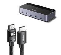 UGREEN Câble HDMI+Switch HDMI 2 Entrées 2 Sorties 4K 60Hz