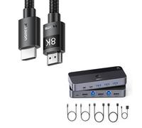 UGREEN Câble HDMI +Switch HDMI KVM 2 Entrées 1 Sortie