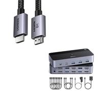 UGREEN Câble HDMI +Switch HDMI KVM 2 Entrées 2 Sortie