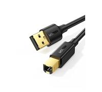 UGREEN Câble Imprimante USB 2.0 A Mâle vers USB B Mâle Câble Scanner Cordon Printer Type B Compatible avec Imprimante HP, Canon, Epson, Lexmark, Brother, Hero (5M)