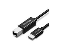 UGREEN Câble Imprimante USB C Mâle vers USB B Mâle Cordon Imprimante Type C Thunderbolt 3 Compatible avec MacBook Pro Air iMac Pro XPS 15 13 Spectre X360 1M