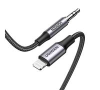UGREEN Câble Lightning Jack 3.5mm Mâle MFi Certifié TRS Compatible avec iPhone 14 Plus Pro Max 13 12 Mini 11 SE XR XS Max X iPad (1M)