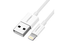 UGREEN Câble Lightning vers USB-A 2.0 – 1 m – MFi certifié 2,4 A – Blanc