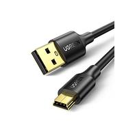 UGREEN Câble Mini USB 2.0 Cable Type A vers Mini-B Charge et Sync Compatible avec Manette PS3 Calculatrice TI 83 Canon EOS 700D Nikon D3100 Appareil Photo Disque Dur GPS Hero 4 Black (2M)
