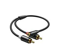 UGREEN Câble RCA Jack 3.5mm Femelle vers 2 RCA Mâle Adaptateur Stéréo 25CM