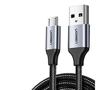 UGREEN Câble tressé micro USB et USB-A de 1 m - Noir