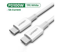 UGREEN Câble USB-C 2.0 M/M 5 A 1 m, blanc