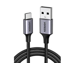 UGREEN Câble USB C Charge Rapide 3A QC3.0 480Mbps Cable Chargeur USB Type C Nylon Tressé Compatible avec iPhone 17 16 15 Pro Max Plus Galaxy S25 S24 A16 A56 Xiaomi Note 15 14 Pixel 10 9 iPad (2M)
