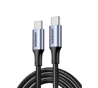 UGREEN Câble USB C Charge Rapide PD 100W 5A 20V Nylon Tressé Compatible avec iPhone 16 Plus Pro Max 15 MacBook Pro Air iPad Pro Air Galaxy S24 S23 A05S A35 A55 Redmi 14C A3 Note 13 P60 (3M)