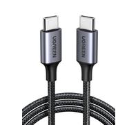 UGREEN Câble USB C USB C PD Charge Rapide 60W Nylon Tressé Compatible avec iPhone 16 Plus Pro Max 15 Galaxy S24 Plus Ultra S23 A05S A35 A55 Redmi 14C A3 Note 13 12 iPad Pro Air MacBook (0.5M)