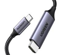 UGREEN Câble USB C vers HDMI 4K 60Hz 18Gbps Compatible avec Macbook M3 M2 M1 iPad Air iPhone 17 Pro Max Air iPhone 16 Plus Pro Max 15 Galaxy S25 S24 S23 Adaptateur Thunderbolt 4 3 Type C HDMI2.0 (2M)