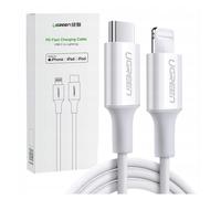 UGREEN Câble USB-C vers Lightning 3A 0,25 m - Blanc, compatible iPhone 11/12/13/14