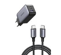 UGREEN Câble USB C vers USB C PD 60W Nexode 65W Chargeur USB C Rapide 3 Ports GaN