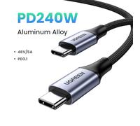 UGREEN-Câble USB Type C 240W PD 3.1 pour iPhone 15,Samsung S23,Ligne Électrique Switch 5A,Smile Charge - Type 240W PD3.1 Cable-2m