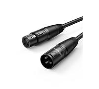 UGREEN Câble XLR Câble Microphone Mâle vers Femelle Compatible avec Microphone Table de Mixage Enceinte Caméra Amplificateur Alimentation Fantôme Hautparleur Mélangeur Console Sonorisation (2M)