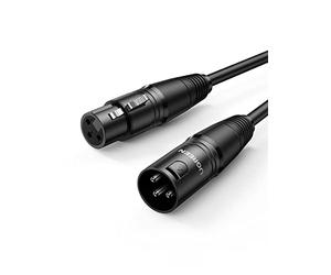 UGREEN Câble XLR Câble Microphone Mâle vers Femelle Sonorisation (3M) | Compatible avec Microphone Table de Mixage Enceinte Caméra Amplificateur Alimentation Fantôme Hautparleur Mélangeur Console