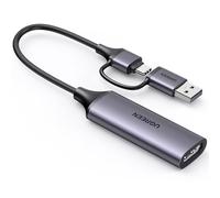 UGREEN Carte de Capture Vidéo HDMI 4K 30Hz Entrée USB C 1080P 60FPS HD Enregistrement Streaming Jeux OBS Carte Acquisition Compatible avec Switch PS5 PS4 Xbox TV Stick MacBook iPad Air Caméra PC