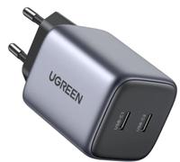 Ugreen Chargeur secteur GaN 2 ports USB‑C 45W Gris