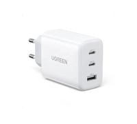 UGREEN Wall Charger CD275, 2X USB-C, 1x USB, 65W (White)