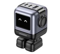 Ugreen Nexode RG 65W 3-Port GaN Ordinateur portable, Téléphone portable, Ordinateur portable, Chargeur électrique, téléphone Gris Secteur Charge rapide Intérieure