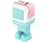 Ugreen Chargeur secteur Uno RG 65W 3 ports GaN PD Rose/Bleu
