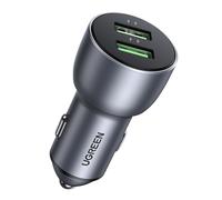UGREEN Chargeur Voiture Rapide QC 3.0 2 Ports USB 36W Chargeur Allume Cigare Compatible avec iPhone SE 2020 11 Pro Max Galaxy S20