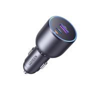 Ugreen Chargeur voiture rapide EC701 63W 2 ports USB-C/USB-A Gris