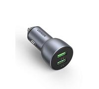UGREEN Chargeur Voiture Rapide QC 3.0 2 Ports USB 36W Chargeur Allume Cigare Compatible avec iPhone SE 2020 11 Pro Max Galaxy S20
