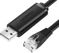 UGREEN CM204 Câble de console RS232 pour périphériques réseau, 1,5 m (noir)
