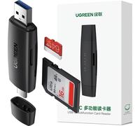 Ugreen Cm304 Adaptateur Usb + Usb-C Lecteur de cartes Sd + Microsd (Noir)