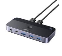 Ugreen Commutateur CM662 2 en 4 USB 3.0 pour 2 ordinateurs Noir