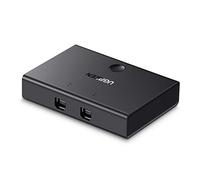 UGREEN Commutateur USB 2.0 2 en 1, 2 entrées et 1 sortie, avec 2 câbles pour partager des appareils tels que clavier, souris, mémoires, disque dur, imprimante, scanner