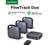UGREEN【Compatibilité double du système】Smart Finder pour Apple Find My (iOS) et Find Hub App (Android) Carte de suivi Bluetooth 4-pack