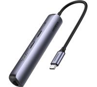 UGREEN Concentrateur USB-C 5 en 1 Concentrateur USB combiné 5 ports Noir, aluminium (10919)