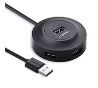 UGREEN Data Hub USB 2.0 4 Ports Dock USB multiport Supporte Windows Mac OS Linux Compatible avec Macbook Air iMac pro Ordinateur Ultrabook et Tablette PC, Noir
