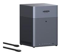 Ugreen Serveur NAS DH4300 Plus – 4 baies, 120 To – Gris anodisé + câble HDMI