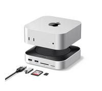 UGREEN Station d'accueil et Support Compatible avec Mac Mini M4 et M4 Pro 11 en 1 Docking Station Hub USB C avec Boîtier M.2 NVME SSD Lecteur de Carte SD TF 7 Ports USB 10Gbps ou 5Gbps