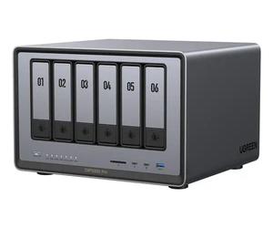 Ugreen DXP6800 Pro NAS Bureau Intel® Core™ i5 8 Go DDR5 Gris, Noir