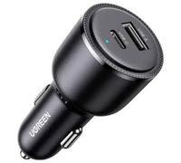 Chargeur voiture - UGREEN - 1 USB-C + 1 USB-A - 63W - Gris