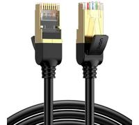 UGREEN Ethernet RJ45 Flat Network Cable, Cat.7, STP, 15m (Black)