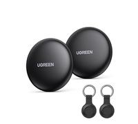 UGREEN FineTrack Mini Smart Finder Tag Traceur Bluetooth iOS Uniquement 18 Mois Batterie Localisateur Objets Compatible avec Find My pour Wallet Valises Portefeuilles Clés Bagages Sacs Lot de 2