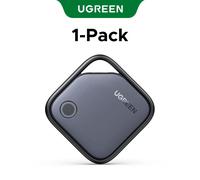 UGREEN FineTrack Smart Finder compatible avec les étiquettes de suivi Bluetooth Apple Find My (iOS uniquement),étiquette intelligente de recherche d'articles pour clé de - Type 1-Pack Cosmic Black