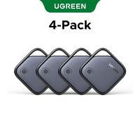 Ugreen Finetrack Smart Finder Compatible Avec Les Étiquettes De Suivi Bluetooth Apple Find My (Ios Uniquement),Étiquette Intelligente De Recherche D'articles Pour Clé De - Type 4-Pack Cosmic Black