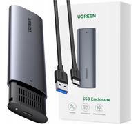 UGREEN USB 3.0 Boîtier SSD M.2 NGFF B Key et M B Key SSD 2230 2242 2260 2280 2To Max 5Gbps UASP Adaptateur SATA M.2 en Alliage avec Câble USB A vers USB C Installation sans Outil