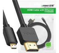 Ugreen Hd127 Micro Hdmi - Hdmi 4K 3D 3M Cable (Black)