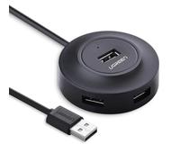UGREEN Data Hub USB 2.0 4 Ports Dock USB multiport Supporte Windows Mac OS Linux Compatible avec Macbook Air iMac pro Ordinateur Ultrabook et Tablette PC, Noir