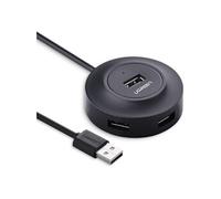 UGREEN Data Hub USB 2.0 4 Ports Dock USB multiport Supporte Windows Mac OS Linux Compatible avec Macbook Air iMac pro Ordinateur Ultrabook et Tablette PC, Noir