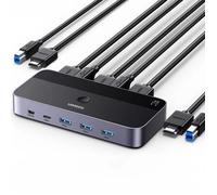 Ugreen Hub Kvm Switch 2 En 1 Hdmi Pour Ordinateur Portable Moniteur Changement De Signal