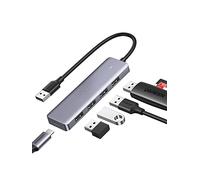 UGREEN Hub USB 3.0 4 ports – ultra fin, port de charge 5 V, 5 Gbps, alimentation micro-USB