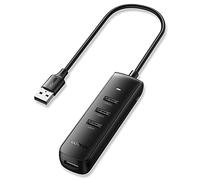 UGREEN Hub USB 3.0 5Gbps 4 Ports Muliti USB pour PC 25CM Câble Compatible avec Clavier Souris Disque Dur Clé USB PS5 PS4 Slim Xbox One X